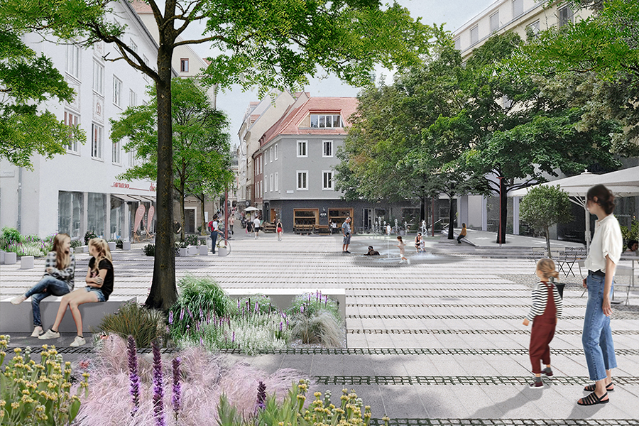 Visualisierung Tummelplatz neu © Wolfgang Timmer, Julia Fröhlich, Martin Konrad Visualisierung Tummelplatz neu